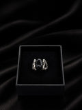 Qahir Oval Cabochon Stainless Steel Ring