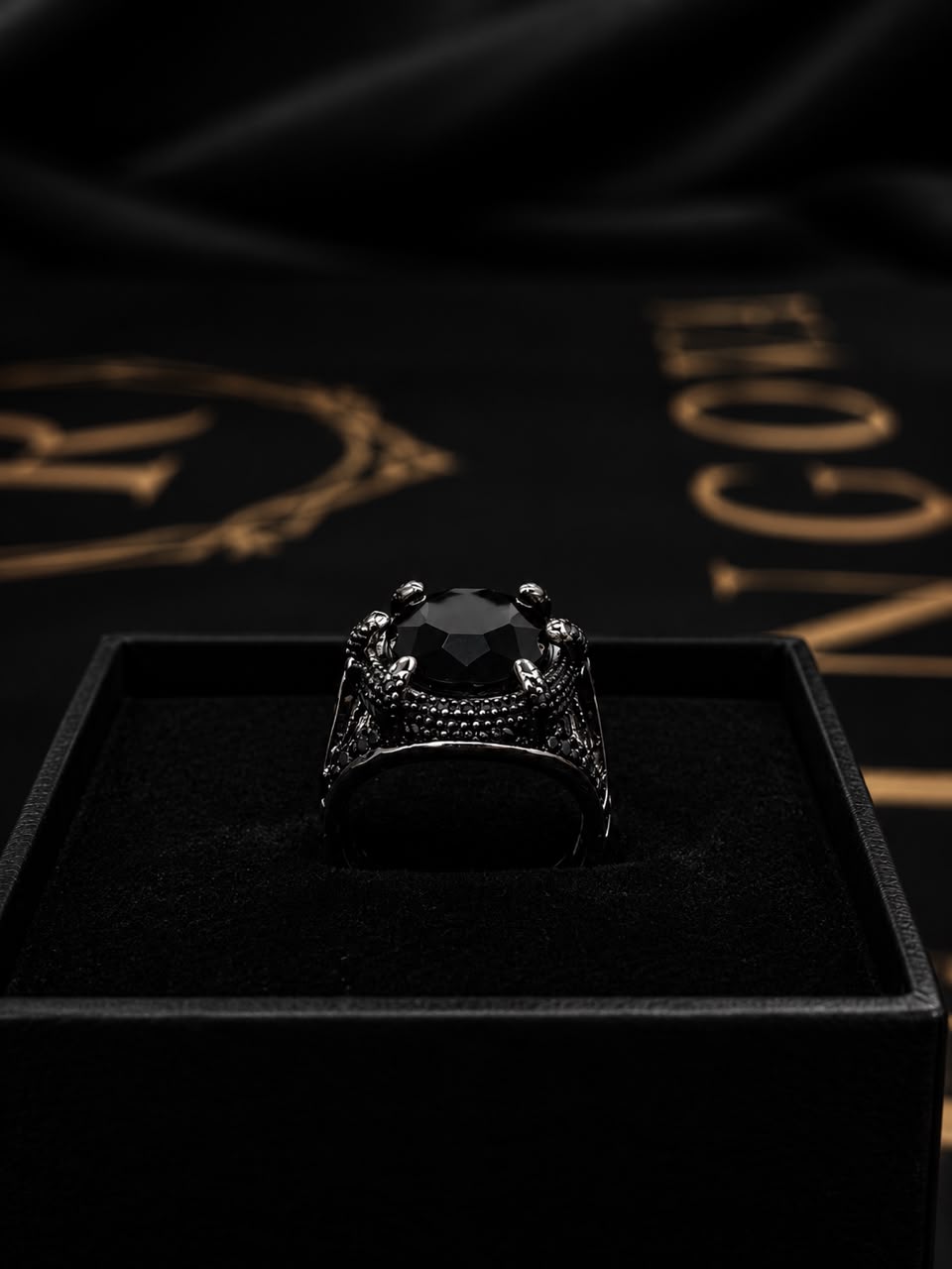 Crown of Shadows Stainless Steel Ring