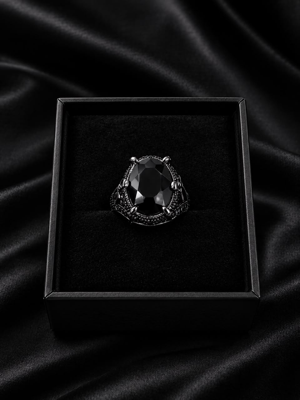 Crown of Shadows Stainless Steel Ring